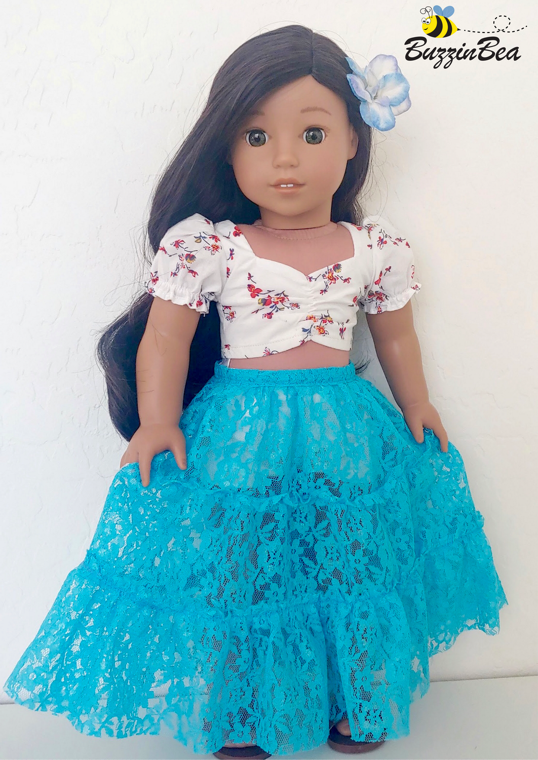 BuzzinBea 18 Inch Modern Nymphea Skirt & Top Set 18" Doll Clothes Pattern Pixie Faire