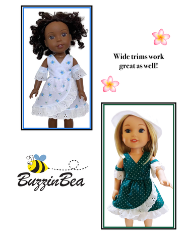 BuzzinBea WellieWishers Chrysanthemum Dress 14.5" Doll Clothes Pattern Pixie Faire