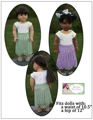 Mon Petite Cherie Couture Crochet Pineapple and Shells Skirt Crochet Pattern Pixie Faire