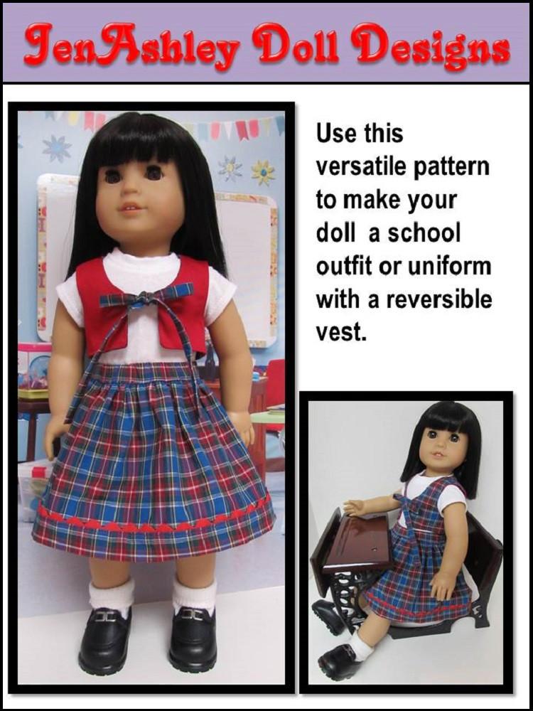 Jen Ashley Doll Designs 18 Inch Modern Pirate  Costume 18" Doll Clothes Pixie Faire