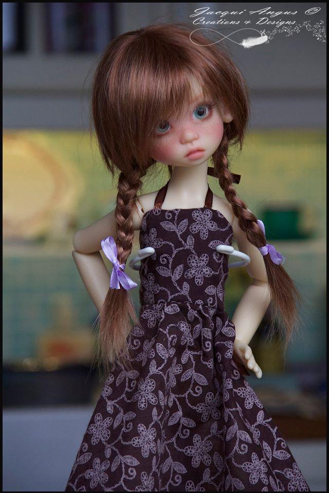 Jacqui Angus Creations & Designs BJD Pirouette Dress Pattern for MSD Ball Jointed Dolls Pixie Faire