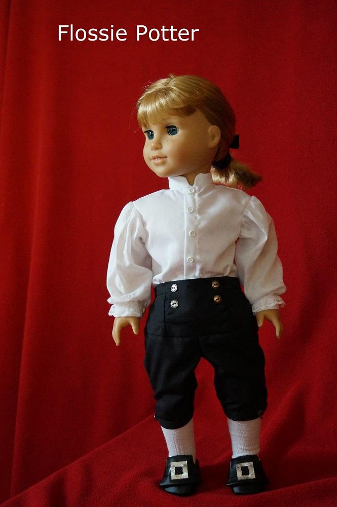 Flossie Potter 18 Inch Boy Doll Founding Fathers 18" Doll Clothes Pattern Pixie Faire