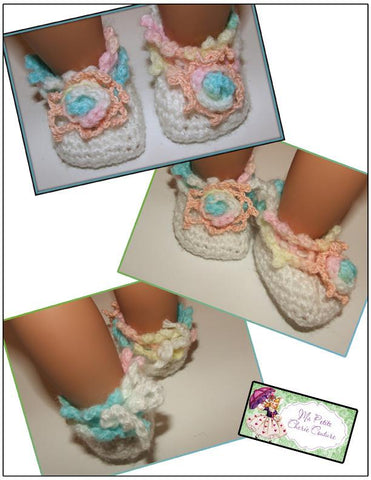 Mon Petite Cherie Couture Crochet Posie Toe Slippers Crochet Pattern Pixie Faire