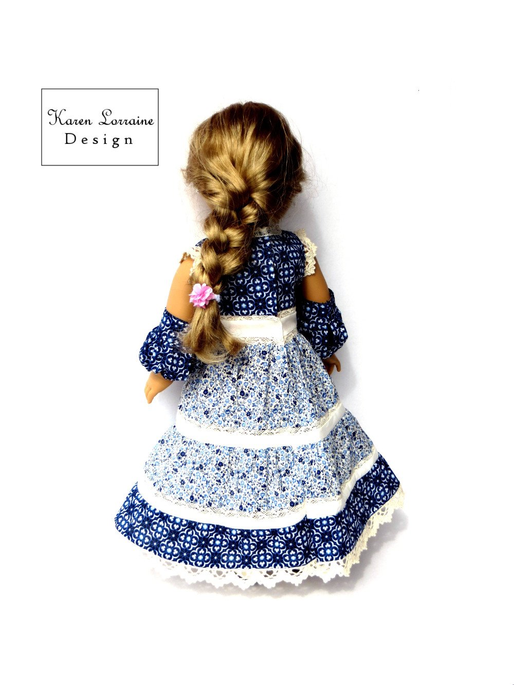 Karen Lorraine Design 18 Inch Modern Prairie Chic 18" Doll Clothes Pattern Pixie Faire