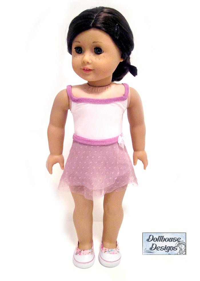 Dollhouse Designs 18 Inch Modern Prima Dancewear 18" Doll Clothes Pattern Pixie Faire