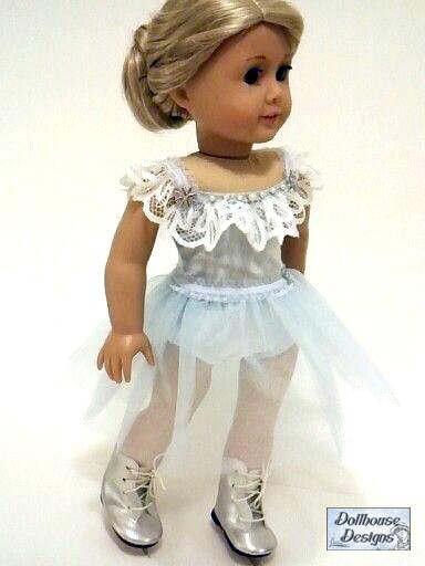 Dollhouse Designs 18 Inch Modern Prima Dancewear 18" Doll Clothes Pattern Pixie Faire