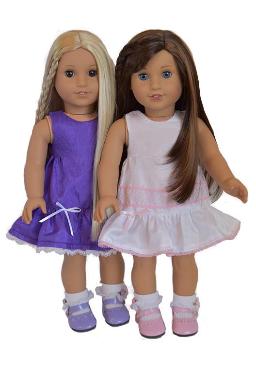Pink Ladybug 18 Inch Modern Springtime Dress 18" Doll Clothes Pattern Pixie Faire