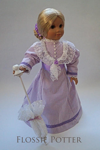 Flossie Potter 18 Inch Historical Simply Lace Parasol 18" Doll Accessories Pixie Faire