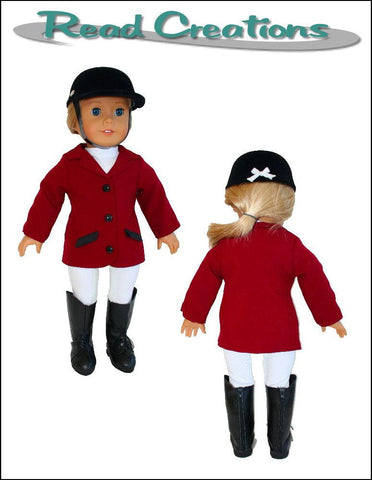 Read Creations 18 Inch Modern Riding Jacket 18" Doll Clothes Pattern Pixie Faire
