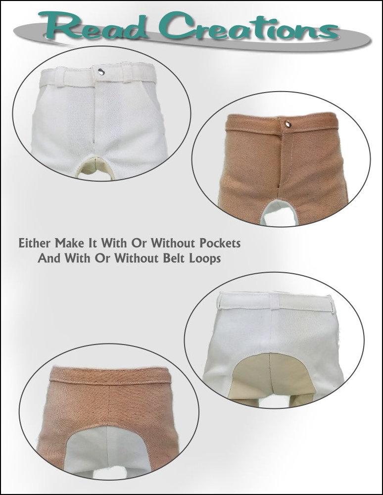 Read Creations 18 Inch Modern Riding Pants 18" Doll Clothes Pattern Pixie Faire