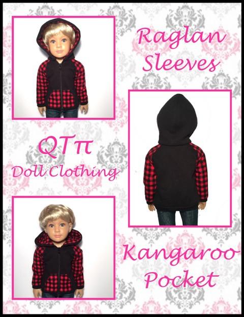 QTπ Doll Clothing Kidz n Cats Rough 'n' Tumble Hoodie for Kidz N Cats Dolls Pixie Faire