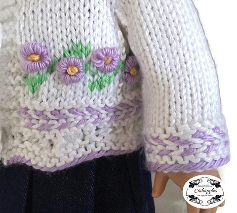 Crabapples Knitting Rambling Rose Knitting Pattern Pixie Faire