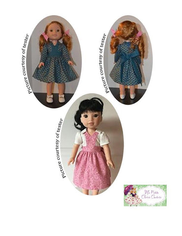 Mon Petite Cherie Couture WellieWishers Esmeralda Dress 14.5" Doll Clothes Pattern Pixie Faire
