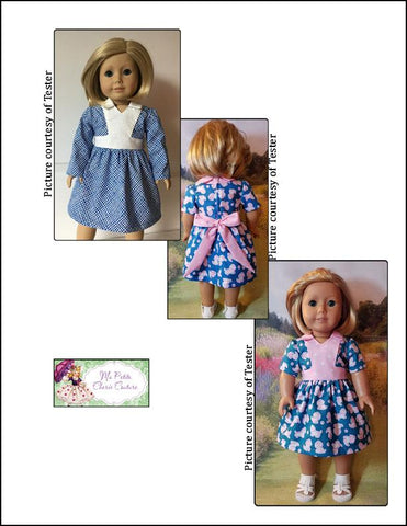 Mon Petite Cherie Couture 18 Inch Modern Esmeralda Dress 18" Doll Clothes Pattern Pixie Faire