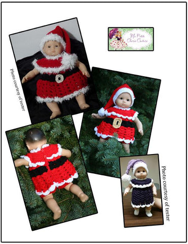 Mon Petite Cherie Couture Bitty Baby/Twin Santa Baby Crochet Pattern for 15" Baby Dolls Pixie Faire