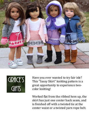 Grace's Gifts Knitting Sassy Skirts Knitting Pattern Pixie Faire