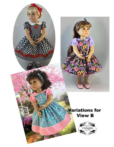 Crabapples Kidz n Cats School Girl Dresses Pattern for Kidz N Cats Dolls Pixie Faire