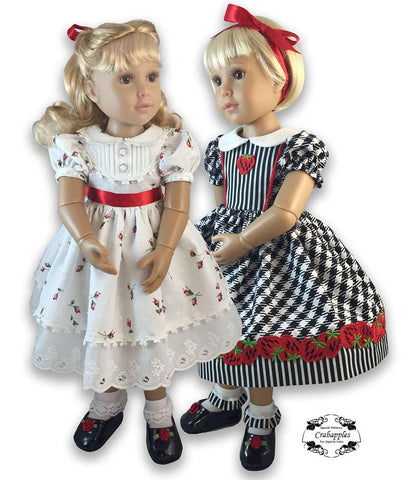 Crabapples Kidz n Cats School Girl Dresses Pattern for Kidz N Cats Dolls Pixie Faire