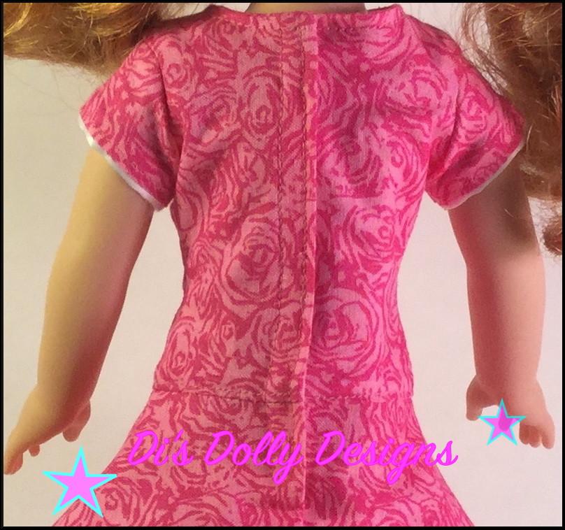 Di's Dolly Designs WellieWishers Spring Fling Dress 14.5" Doll Clothes Pattern Pixie Faire
