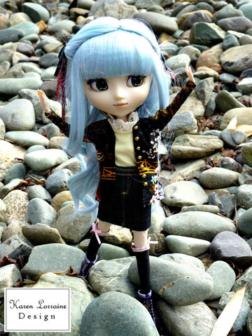 Karen Lorraine Design Monster High Shanghai Jacket Pattern for 10-12" Fashion Dolls Pixie Faire