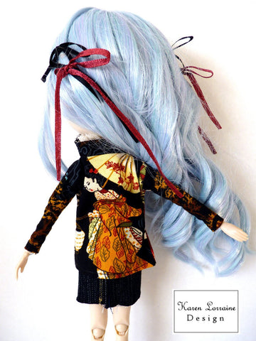 Karen Lorraine Design Monster High Shanghai Jacket Pattern for 10-12" Fashion Dolls Pixie Faire