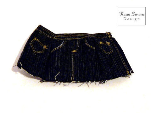 Karen Lorraine Design Barbie Shanghai Skirt Pattern for 9 -11-1/2" Fashion Dolls Pixie Faire