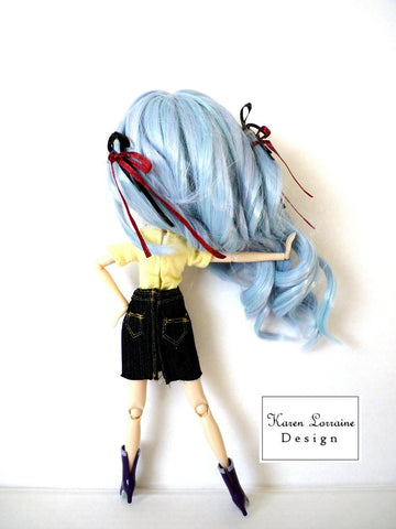 Karen Lorraine Design Barbie Shanghai Skirt Pattern for 9 -11-1/2" Fashion Dolls Pixie Faire