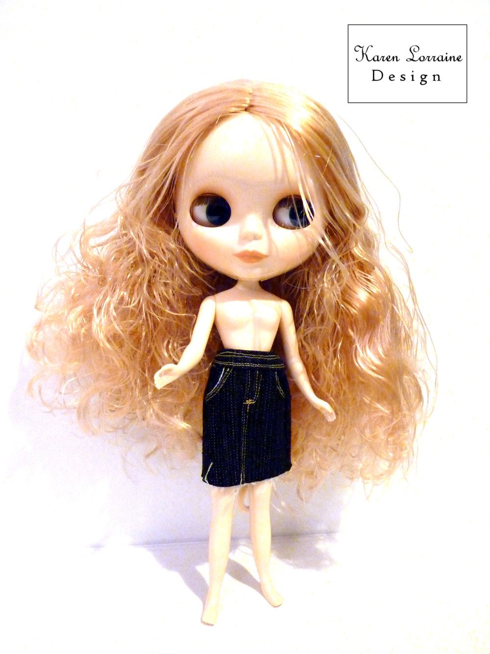 Karen Lorraine Design Barbie Shanghai Skirt Pattern for 9 -11-1/2" Fashion Dolls Pixie Faire