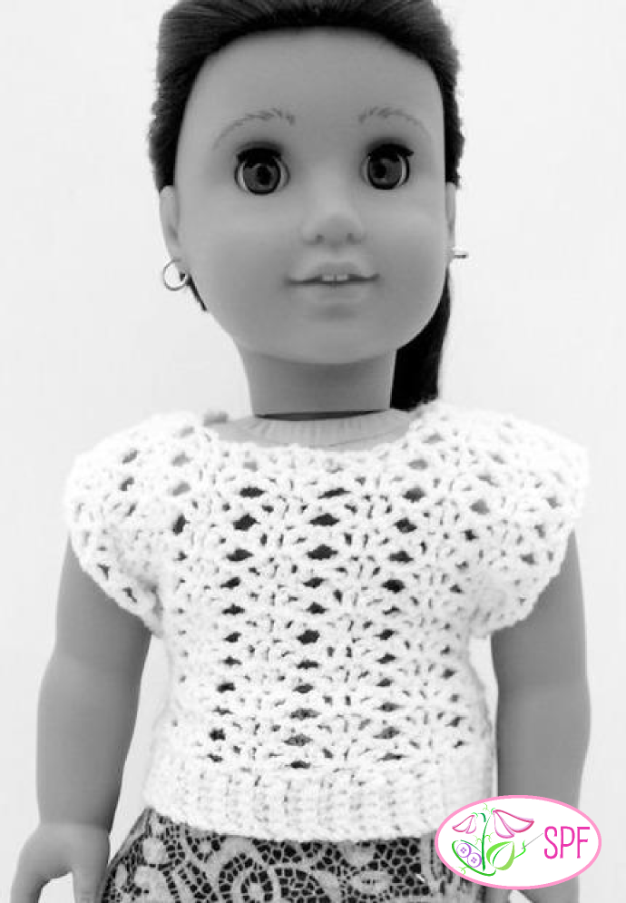 Sweet Pea Fashions Crochet Shannon Crocheted Openwork Top Crochet Pattern Pixie Faire