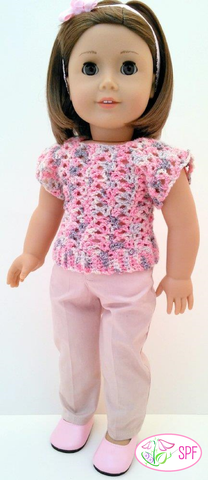 Sweet Pea Fashions Crochet Shannon Crocheted Openwork Top Crochet Pattern Pixie Faire