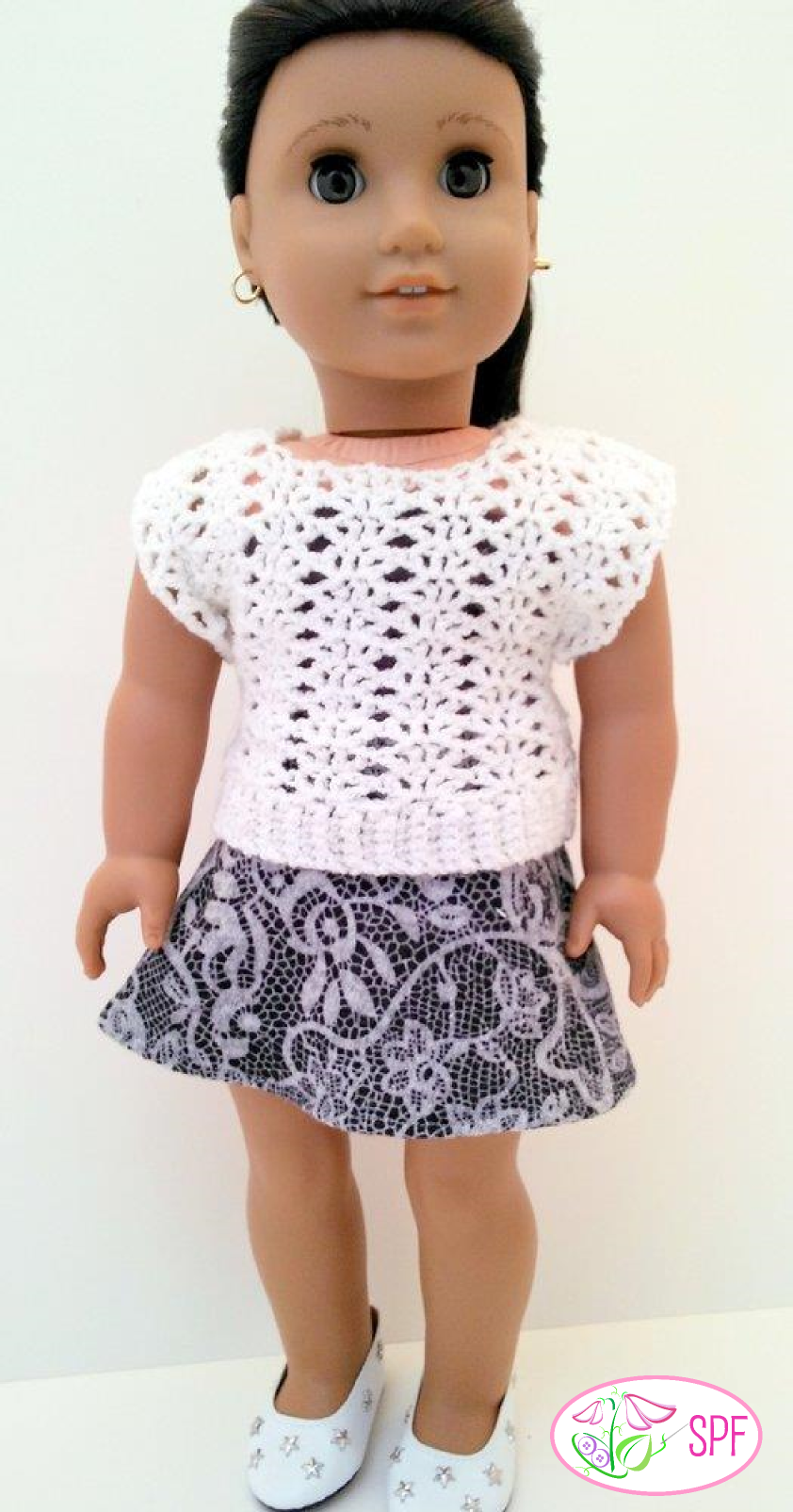 Sweet Pea Fashions Crochet Shannon Crocheted Openwork Top Crochet Pattern Pixie Faire