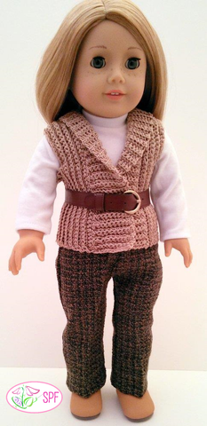 Sweet Pea Fashions Crochet Crocheted Shawl Collar Vest Crochet Pattern Pixie Faire