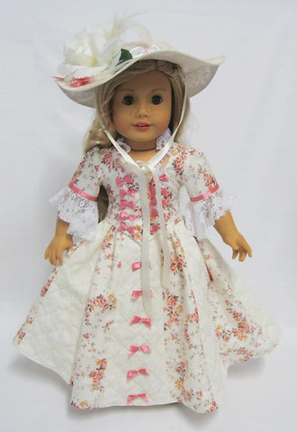 Little Miss Muffett 18 Inch Historical Shepherdess 18" Doll Clothes Pattern Pixie Faire