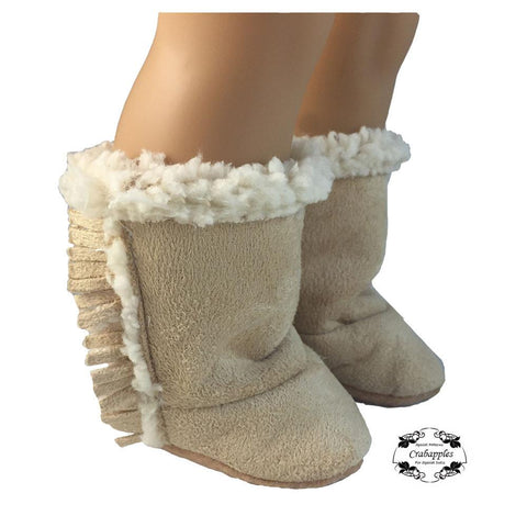 Crabapples Shoes Cozy Boots 18" Doll Shoe Pattern Pixie Faire