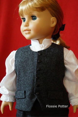 Flossie Potter 18 Inch Boy Doll Founding Fathers 18" Doll Clothes Pattern Pixie Faire