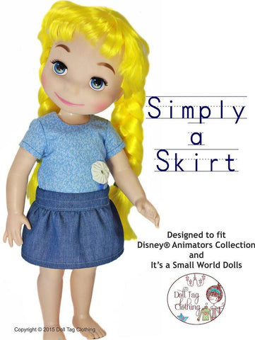 Doll Tag Clothing Disney Animator FREE Simply a Skirt for Disney Animator Dolls Pixie Faire
