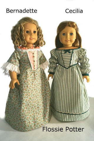 Flossie Potter 18 Inch Historical Sisters 18" Doll Clothes Pattern Pixie Faire