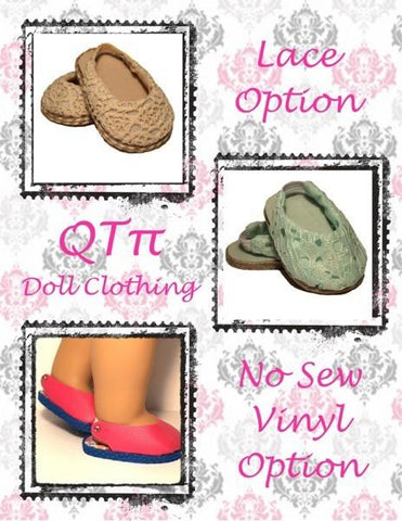 QTπ Doll Clothing Shoes Sling Back Shoes 18" Doll Shoes Pixie Faire