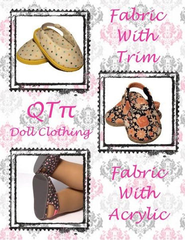 QTπ Doll Clothing Shoes Sling Back Shoes 18" Doll Shoes Pixie Faire