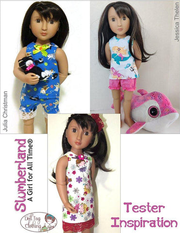 Doll Tag Clothing A Girl For All Time Slumberland Pattern for 16" A Girl for All Time Dolls Pixie Faire