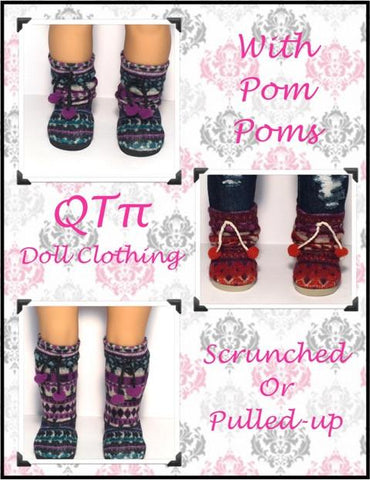 QTπ Doll Clothing Shoes Sweater Mukluks 18" Doll Shoes Pixie Faire