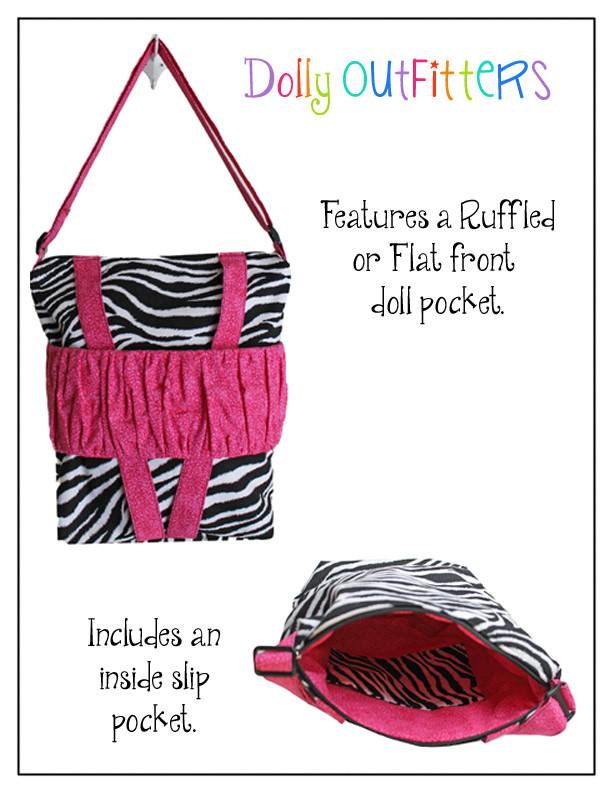 Dolly Outfitters Girls Small Cross Body Doll Carrier For Girls Pixie Faire