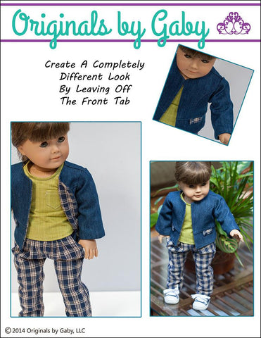 Originals by Gaby 18 Inch Modern Snappy Little Jacket 18" Doll Clothes Pixie Faire
