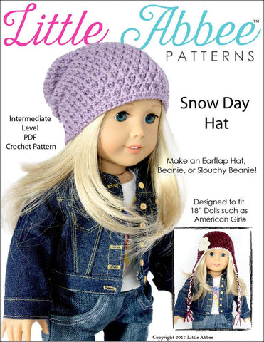 Little Abbee Crochet Snow Day Hat Crochet Pattern Pixie Faire