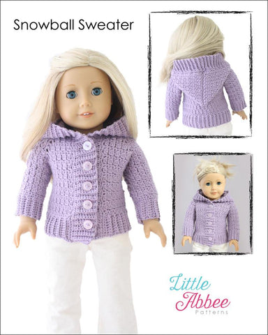 Little Abbee Crochet Snowball Sweater Crochet Pattern Pixie Faire
