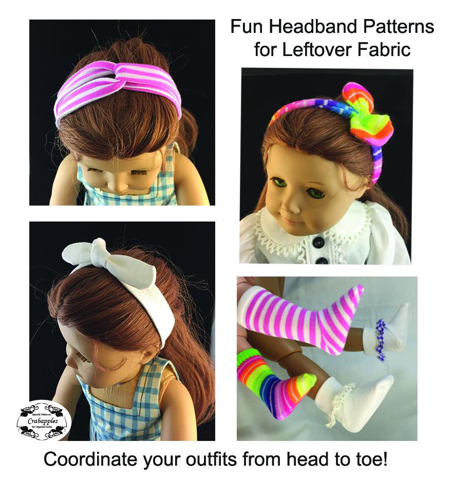 Crabapples 18 Inch Modern Sock It To Me Pattern For Multiple Sized Dolls Pixie Faire
