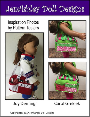 Jen Ashley Doll Designs 18 Inch Modern Game Time Athletic Bag 14-18" Doll Accessory Pattern Pixie Faire