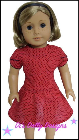 Di's Dolly Designs 18 Inch Modern Spring Fling Dress 18" Doll Clothes Pattern Pixie Faire