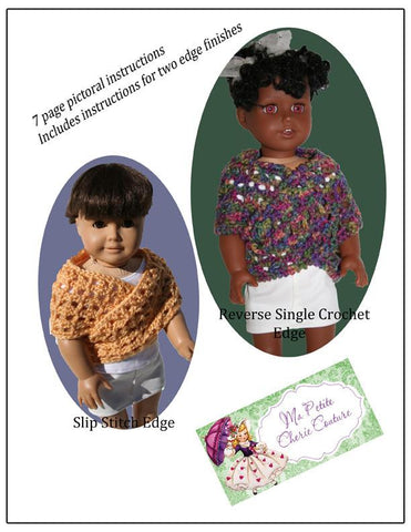 Mon Petite Cherie Couture Crochet Spring Crossover Wrap Crochet Pattern Pixie Faire