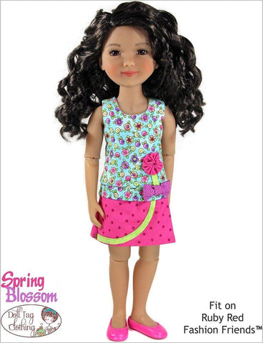 Doll Tag Clothing WellieWishers Spring Blossom 14-15" Doll Clothes Pattern Pixie Faire